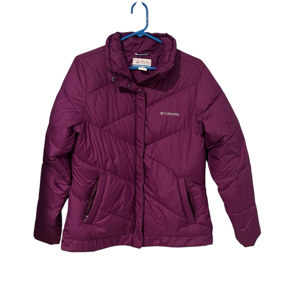 Columbia Women's Purple Puffer Jacket Medium Winter Coat Outdoor